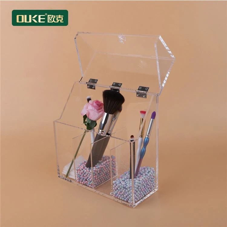 acrylic brush holder_