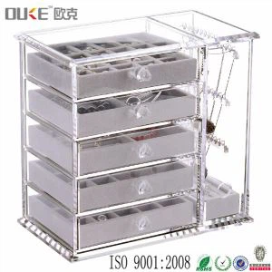 Top Quality 7 Fiber Akril Ékszer Szervező Ékszer Fiók Szervező