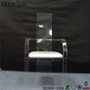 Nagykereskedelmi új design személyre szabott átlátszó perspex akril étkező székek