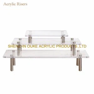 Új Design Clear Dessert Table Risers A polírizerek Akril Megjeleníti Miami