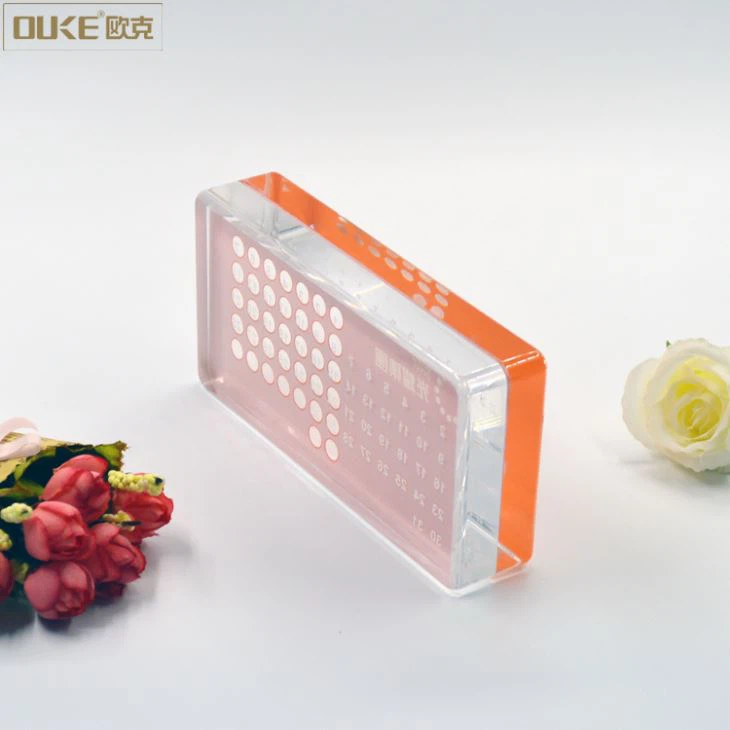 Wholesale Printing Perpetual Acrylic Desk Calendar
